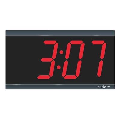 ZORO SELECT DIG-4B 11-1/2" Digital Wall Clock, Black