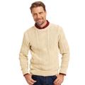 Blair Men's John Blair Fisherman Sweater - Tan - XLG