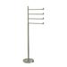 Allied Brass Southbeach 4-Swing Arm Free Standing Towel Stand Metal in Gray | 49 H in | Wayfair SB-84-PNI