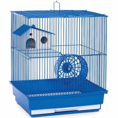 Prevue Pet Products Two Story Blue Small Animal Cage, 14" L X 11" W X 15.25" H