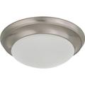 Nuvo Lighting 63271 - 1 Light 11" Round Brushed Nickel Frosted White Glass Shade Ceiling Light Fixture (60-3271)