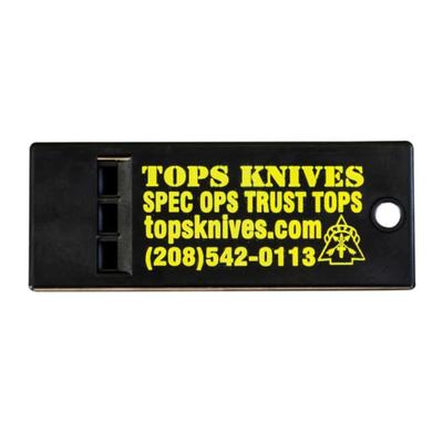 TOPS Knives Survival Whistle Polymer Black Pack of 5 SKU - 761931