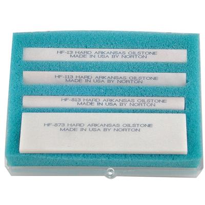 Norton Hard Arkansas Sharpening Stone Package of 4 Ultra-Fine SKU - 566859