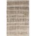 White 24 x 0.39 in Area Rug - Candice Olson Rugs Luminous Striped Hand-Knotted Brown/Gray/Beige Area Rug Viscose/Wool | 24 W x 0.39 D in | Wayfair