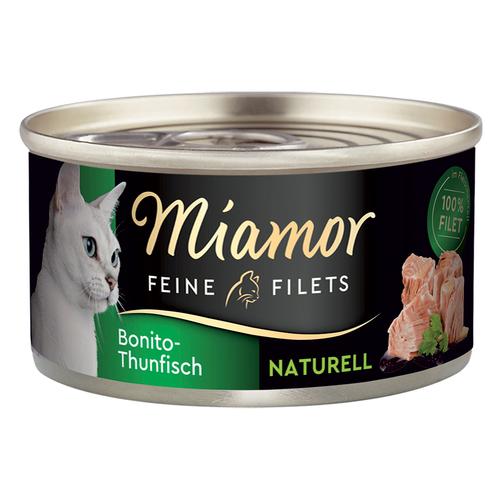 24x80g Feine Filets Naturelle Bonito Thunfisch Miamor Katzenfutter nass