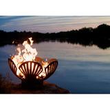 Fire Pit Art Barefoot Beach Fire Pit Stainless Steel/Steel in White/Brown | 21 H x 42 W x 42 D in | Wayfair BB