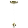 Westinghouse 70287 - 1 Light (Medium Screw Base) 5" Antique Brass Finish Mini Pendant Light Fixture