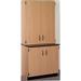 Stevens ID Systems Science 6 Compartment Accent Cabinet w/ Doors Wood in Brown | 84 H x 36 W x 23 D in | Wayfair 84202 K84 25-023-04