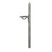 Special Lite Products Richland 77.5" H In-Ground Decorative Post Aluminum in Gray | 77.5 H x 6 W x 18 D in | Wayfair SPK-679-SW