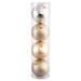 Vickerman 248560 - 2.4" Champagne Shiny Matte Glitter Sequin Ball Christmas Tree Ornament (24 pack) (N590638A)