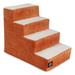 Majestic Pet Products Villa 4 Step Pet Stair in Red/Orange | 20 H x 16 W x 24 D in | Wayfair 78899567517