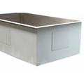 eModern Decor 30" L x 18" W Single Bowl Undermount Kitchen Sink Stainless Steel in Gray | 10 H x 30 W x 18 D in | Wayfair F3018