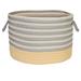 Colonial Mills Chloe Stripe Round Storage Basket Fabric in Yellow | 10 H x 14 W x 14 D in | Wayfair HL31A014X010