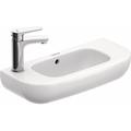 Duravit D-Code Ceramic Rectangular Wall Mount Bathroom Sink w/ Overflow | 5.38 H x 8.75 D in | Wayfair 07065000092