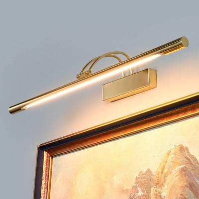Searchlight LED-Bilderleuchte Piktura, messing poliert Piktura, messing / gold, für Wohn- / Esszimmer, Metall, Modern, Wandleuchte, Wandlampe Innen Image