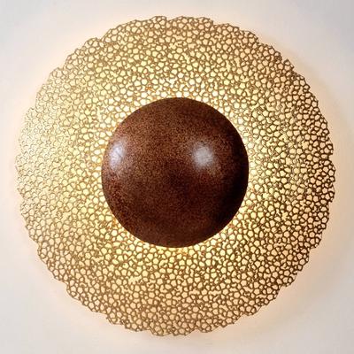 Holländer Wandleuchte Utopistico Circa, gold-braun