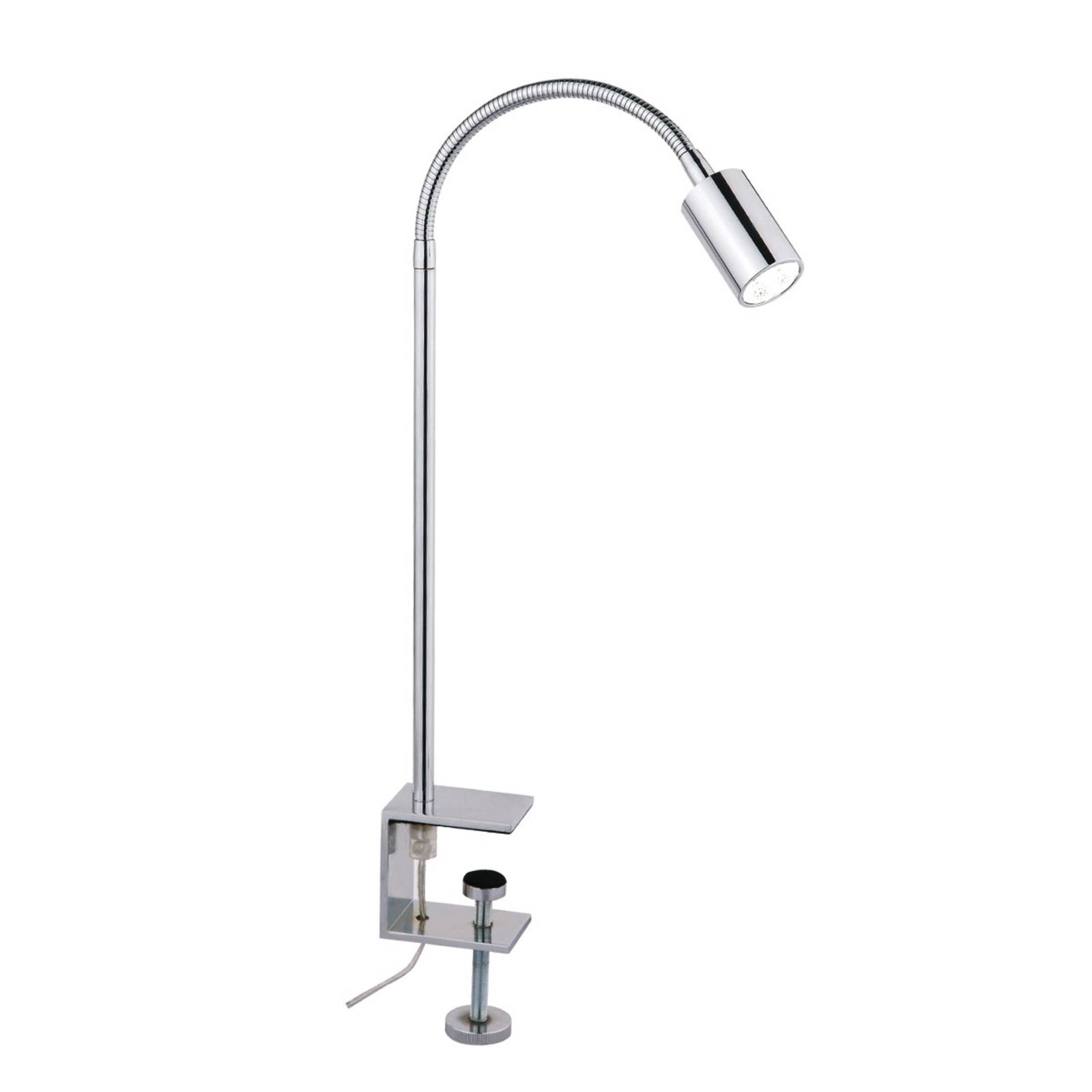 Busch Klemmleuchte KAREN, chrom / silber, für Schlafzimmer, Metall, Modern, Klemmleuchte