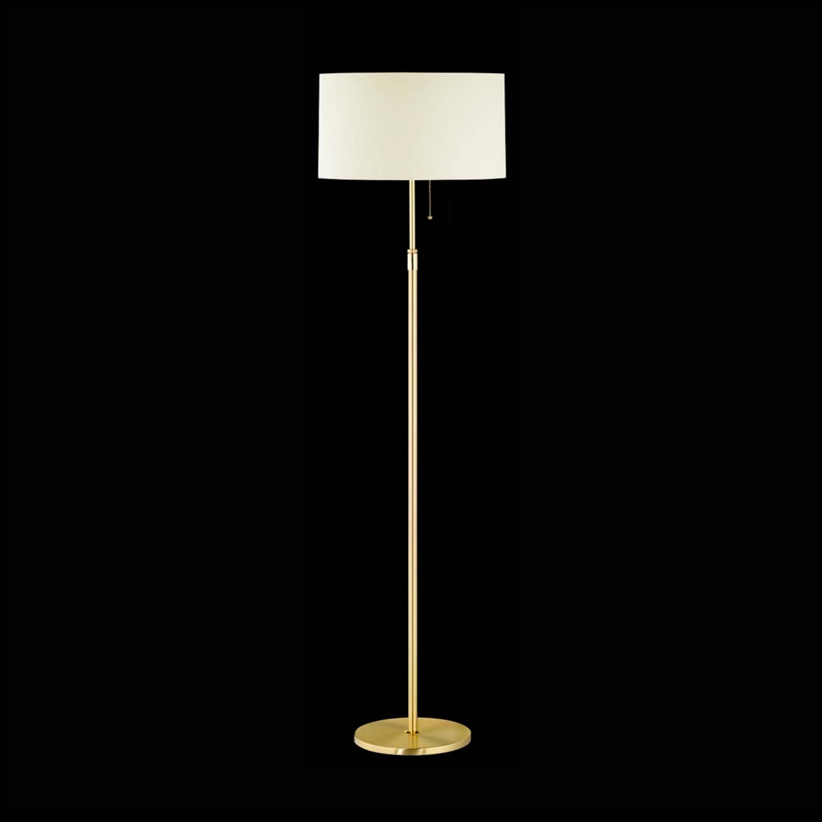 Hufnagel Stehlampe LOOP, messing / gold, für Wohn- / Esszimmer, Metall, Modern, Stehlampe