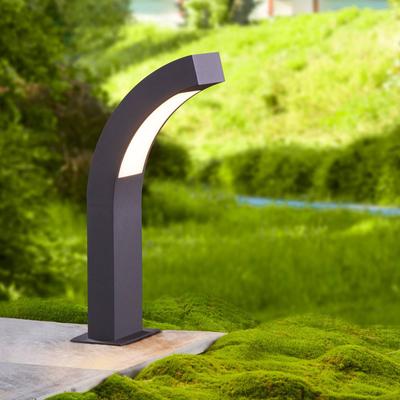 LED Sockelleuchte LENNIK Lucande, schwarz, Aluminium, Modern, LED Außenleuchte Image