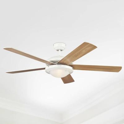 Westinghouse Comet 2 Ventilator mit Licht COMET, Holz hell, für Wohn- / Esszimmer, Holz, Modern Image