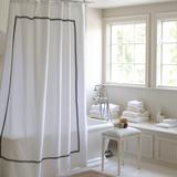 Amelie Embroidered Shower Curtain - Black, 84" - Ballard Designs Black 84" - Ballard Designs