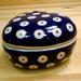 Polmedia Polish Pottery 0.16 qt. Storage Jar Ceramic in Blue/White | 2.36 H x 3.66 W x 3.66 D in | Wayfair 80D21