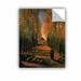 ArtWall Avenue Of Poplars In Autumn by Vincent Van Gogh Removable Wall Decal Canvas/Fabric in Black/Brown/Green | 18 H x 14 W in | Wayfair