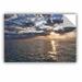 ArtWall Lake Erie Sunset I by Dan Wilson Removable Wall Decal Canvas/Fabric in Blue/Brown/Gray | 16 H x 24 W in | Wayfair 0wil009a1624p