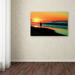 Trademark Fine Art 'Sunrise Walking' by Beata Czyzowska Young Photographic Print on Wrapped Canvas Canvas | 16 H x 24 W x 2 D in | Wayfair