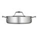 Tramontina Gourmet Tri-Ply Clad Stainless Steel Round Braiser w/ Lid Stainless Steel in Gray | 4.25 H x 12.75 W in | Wayfair 80116/009DS