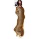 Love Hair Extensions Haarverlängerung Komplett-Set Silky Straight Thermofaser, 45,7 cm, 10 Haarteile, Medium Ash Brown/Beach Blonde