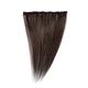 Love Hair Extensions Einteilige 100% Echthaar-Clip-In-Extensions - maximales Volumen Farbe 4 - Kastanienbraun - 46cm, 1er Pack (1 x 35 g)