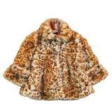 Girls Snow Leopard Faux Fur Coat 6-8