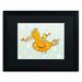 Trademark Fine Art Bird & Baby' by Carla Martell Framed art Fabric in Orange | 16 H x 20 W x 0.5 D in | Wayfair ALI0499-B1620BMF