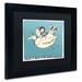 Trademark Fine Art 'Boy on Bird' Framed Art on Canvas Canvas | 11 H x 14 W in | Wayfair ALI0500-B1114BMF