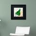 Trademark Fine Art 'Shoulder Dress Green & Black' by Roderick Stevens Framed Graphic Art Canvas | 11 H x 11 W x 0.5 D in | Wayfair RS954-B1111BMF