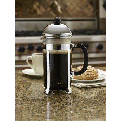 BonJour Monet French Press Coffee Maker Stainless Steel/Glass | 10.25 H x 4.5 W x 6.5 D in | Wayfair 53336