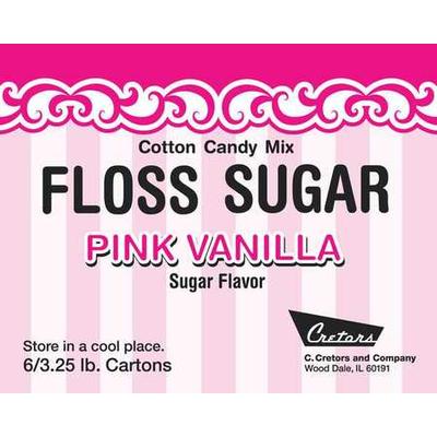 CRETORS 7409 Cotton Candy Vanilla Mix,3-1/4 lb.,PK...