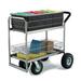 Charnstrom Medium Wire Basket File Cart w/ Caster Option Metal in Gray | 36.75 H x 21.5 W x 25 D in | Wayfair M262-R