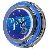 Trademark Global NBA 13" Wall Clock Plastic | 14.5 H x 14.5 W x 3 D in | Wayfair NBA1400HC-UJ