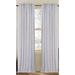 Gracious Living Vibrant Cotton Blend Striped Semi-Sheer Rod Pocket Single Curtain Panel Cotton Blend in White | 96 H in | Wayfair VIBWHI0096