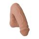 Doc Johnson Pack It Lite Dildo in Penisform, Braun, Leicht, 125 cm lang