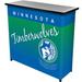 Trademark Global Hardwood Classics Home Bar w/ Wine Storage Metal | 36 H x 15 D in | Wayfair NBA8000HC-MT