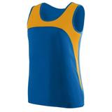 Augusta Sportswear 342 Sports Adult Crew Neck Tank Female Royal/Gold 2Xl