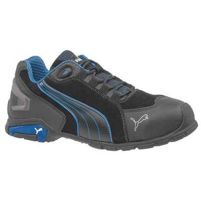 PUMA SAFETY SHOES 642755 Athletc Wrk Shoes,13EE,Blk/Blue,PR