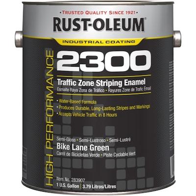 RUST-OLEUM 283907 Traffic Zone Striping Paint, 1 gal., Bike Lane Green, Water