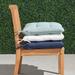 Tufted Outdoor Chair Cushion - Cobalt, 19"W x 18"D - Frontgate