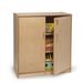 Whitney Brothers® Lockable 3 Compartment Classroom Cabinet w/ Doors Wood in Brown | 37 H x 33 W x 18 D in | Wayfair WB1414