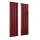 Eclipse Dayton Solid Blackout Rod Pocket Energy-Efficient Curtain Panel Ruby Red 42 x84