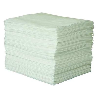 CONDOR 35ZR06 Sorbent Pad, 21 gal, 15 in x 19 in, Oil, White, 100 PK